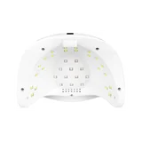 Nagellampa UV lampa naglar Glow S1 168W, vit silver