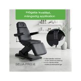 Elektrisk behandlingsstol, Selia PRO 4, svart