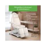 Kosmetisk behandlingsstol, elektrisk Elara PRO 6P, vit