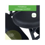 Energimassagestol, svart