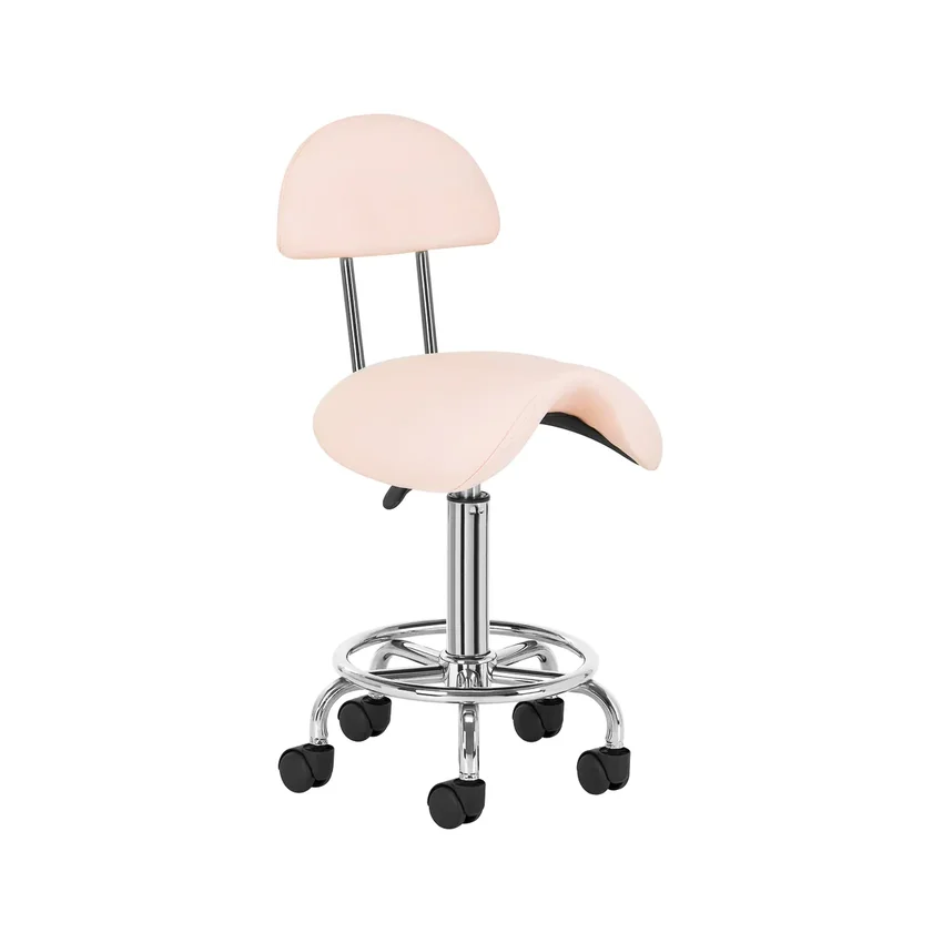 Sadelstol rosa 6001 med ryggstöd