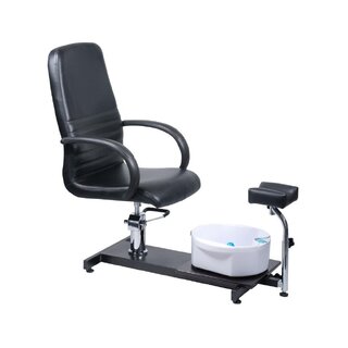 Pedikyrstol med fotmassageapparat BW-100 svart