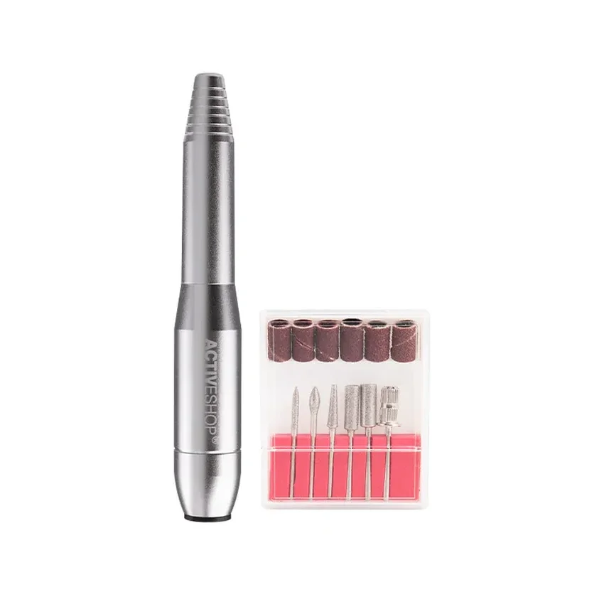 Elektrisk nagelfil / Slipapparat, PRO203, Silver