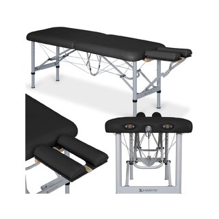 Chiro UltraLux 19, bärbar kiropraktorbänk, Svart