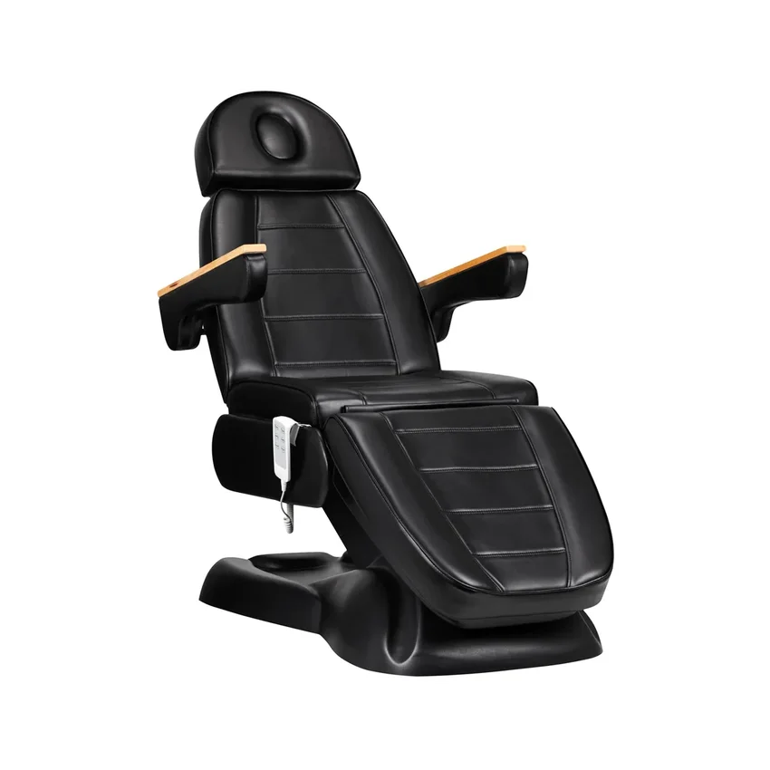 Elektrisk behandlingsstol Sillon Lux 273B, 3 motorer, Svart