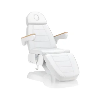 Elektrisk behandlingsstol Sillon Lux 273B, 3 motorer, Vit
