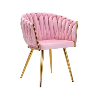 4Rico Sminkstol sammet QS-GW06G, Rosa