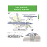 Kosmetisk behandlingsstol, elektrisk Elara PRO 4, violett