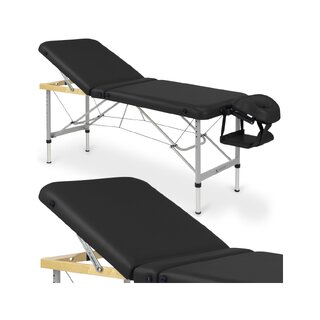 Massagebänk aluminium Aero Plus 60cm K015 Svart