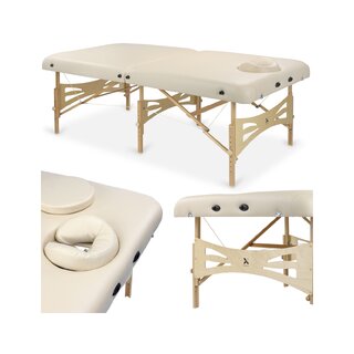 Massagebänk, Integral Light trä huvudhål K033 Beige