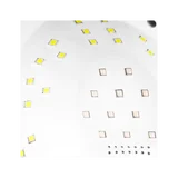 Nagellampa UV lampa naglar Glow S1 168W, vit silver