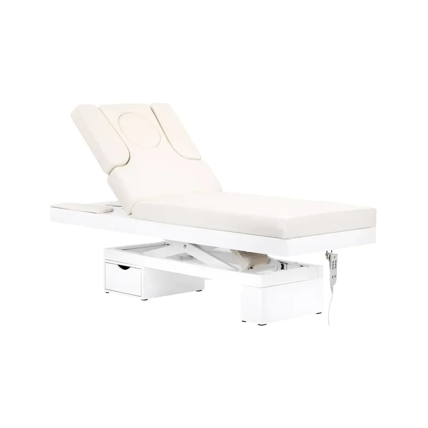 Spa säng Azzurro 815b i glänsande vitt