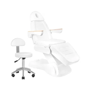 Behandlingsstol Lux 273B + pall 304, vit