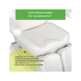 Kosmetisk behandlingsstol, elektrisk Elara PRO 6P, vit