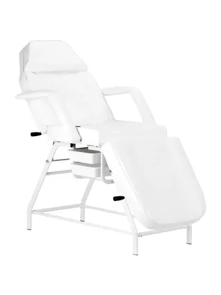 Kosmetisk stol 557A med hyllor vit