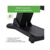 Elektrisk behandlingsstol, Selia PRO 4, svart