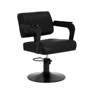Frisörstol Hair System Jet Latte, Svart
