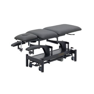 Elektrisk massagebänk 5-delad Rila PRO - Grå ram, grå klädsel