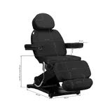 Elektrisk tatueringsstol Sillon Classic, 3 motorer, Svart