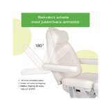 Kosmetisk behandlingsstol, elektrisk Elara PRO 6P, vit