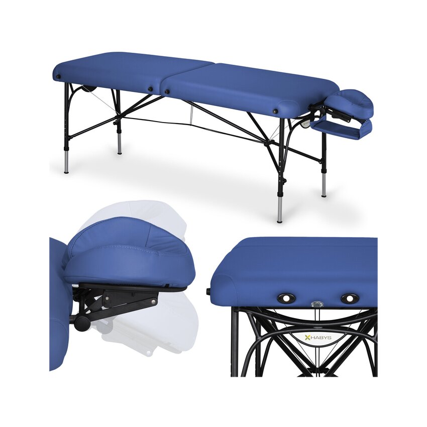 Massagebänk Smart Alu 70 Vinyl Flex K015 Blå