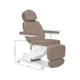 Elektrisk behandlingsstol Sillon Classic, 3 motorer, Brun