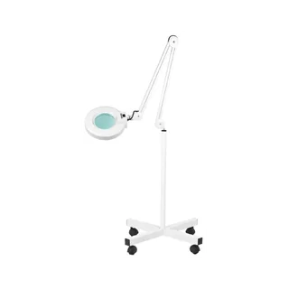 Lupplampa LED förstoringsglas på hjul S4 + stativ
