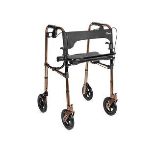 Rollator med 4 Hjul, Bromsar och Sits, Defender