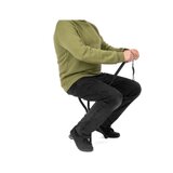 Justerbar käpp i aluminium med sits