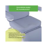 Kosmetisk behandlingsstol, elektrisk Elara PRO 4, violett