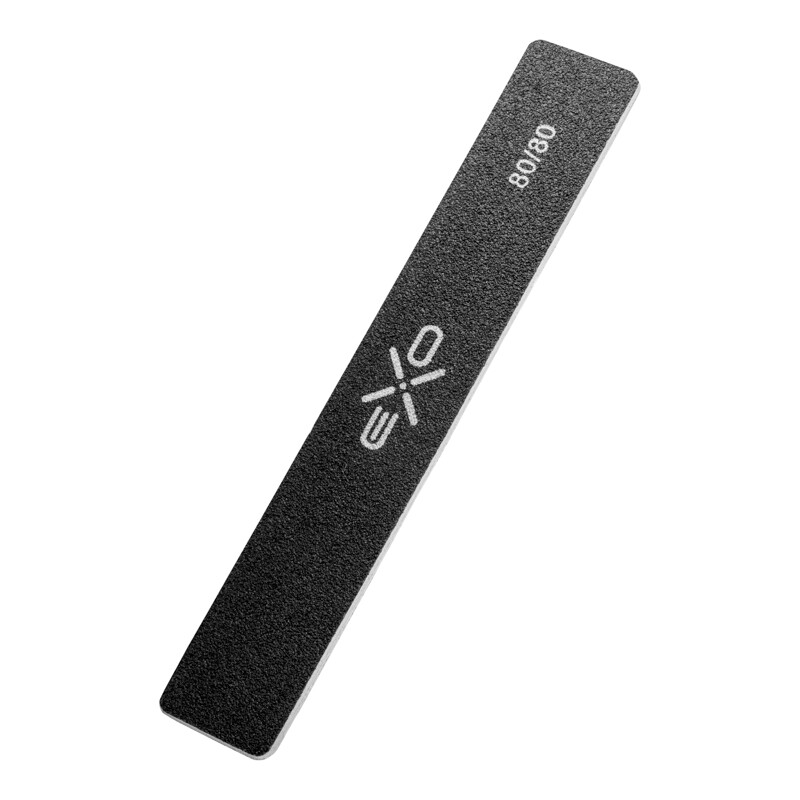 EXO bred rak nagelfil 80/80 – pappersfil, 10 st